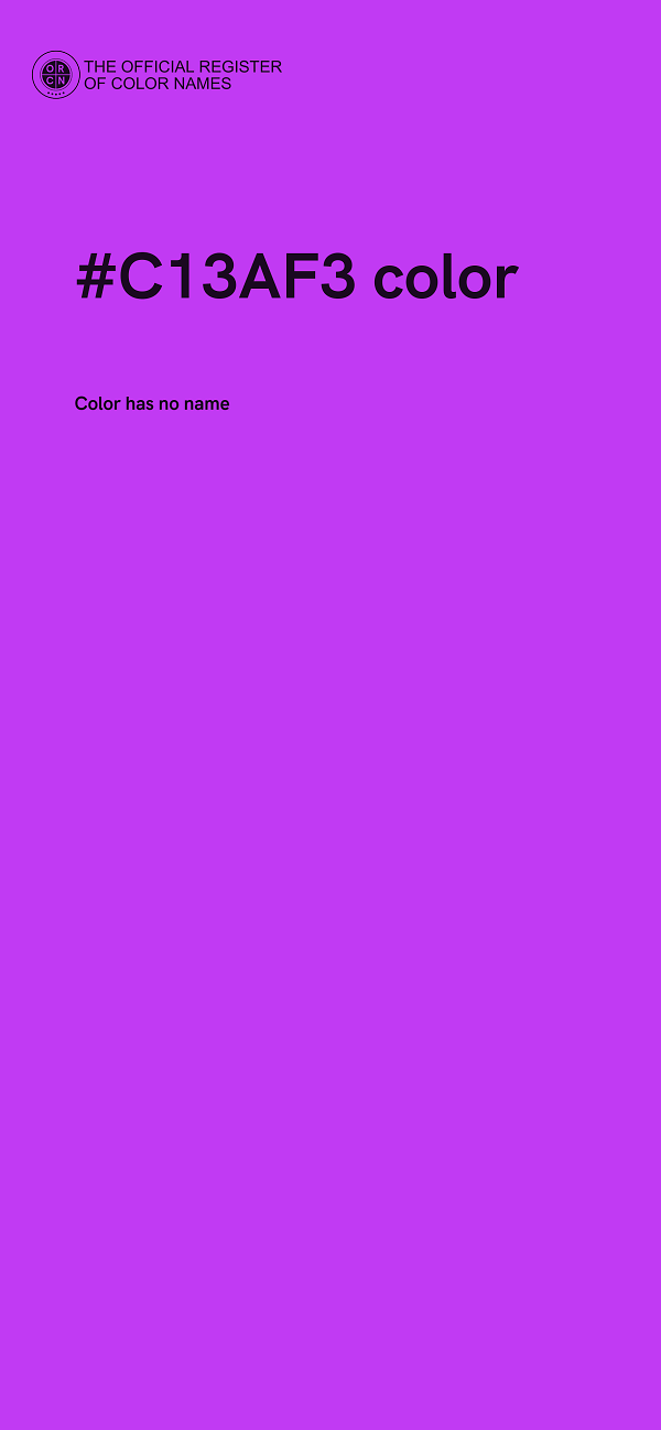 #C13AF3 color image
