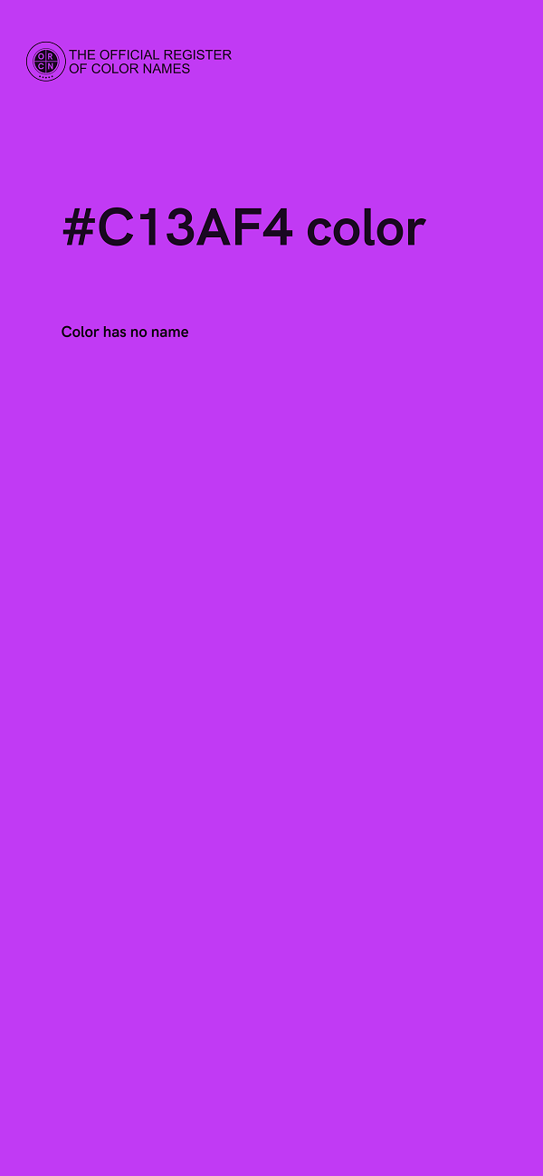#C13AF4 color image