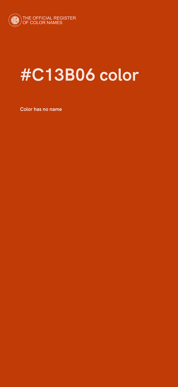 #C13B06 color image