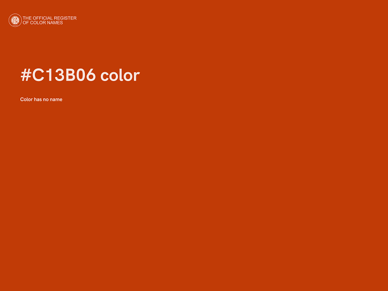 #C13B06 color image