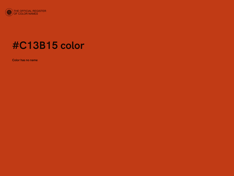 #C13B15 color image