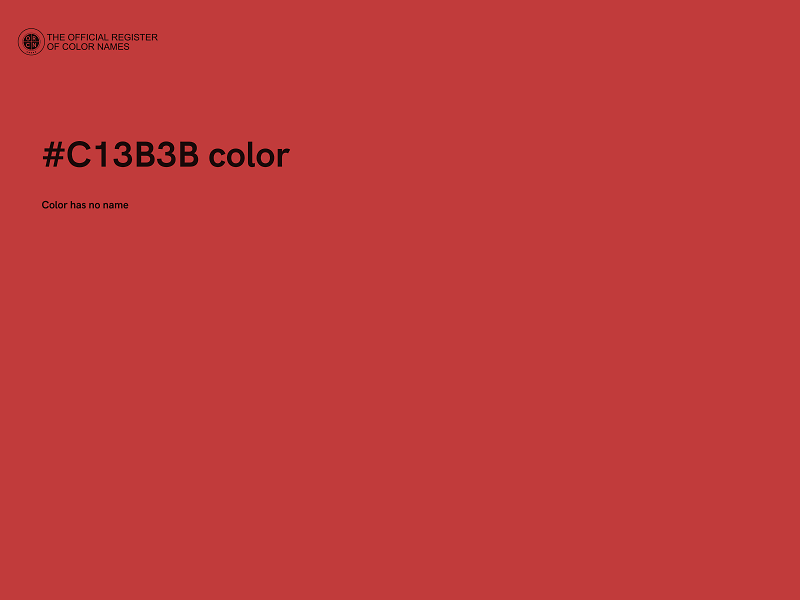 #C13B3B color image