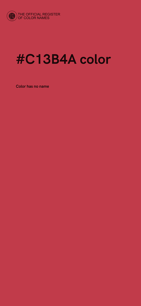 #C13B4A color image