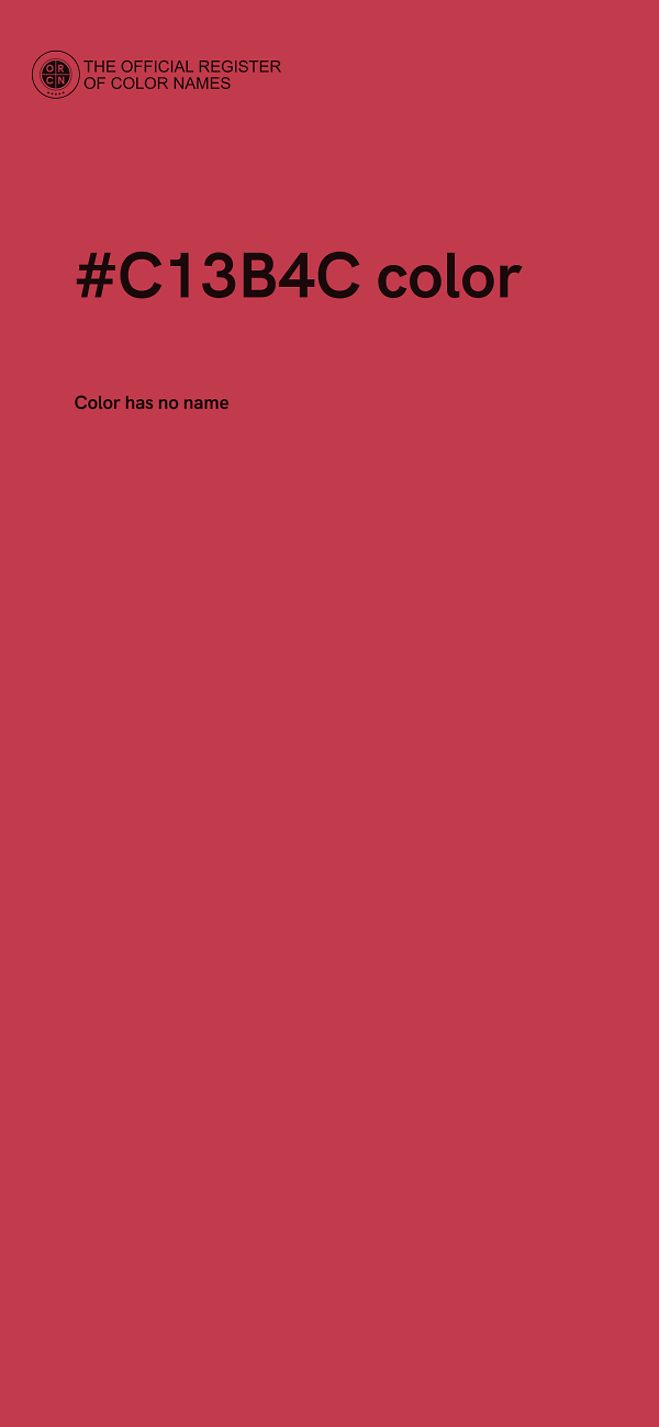 #C13B4C color image