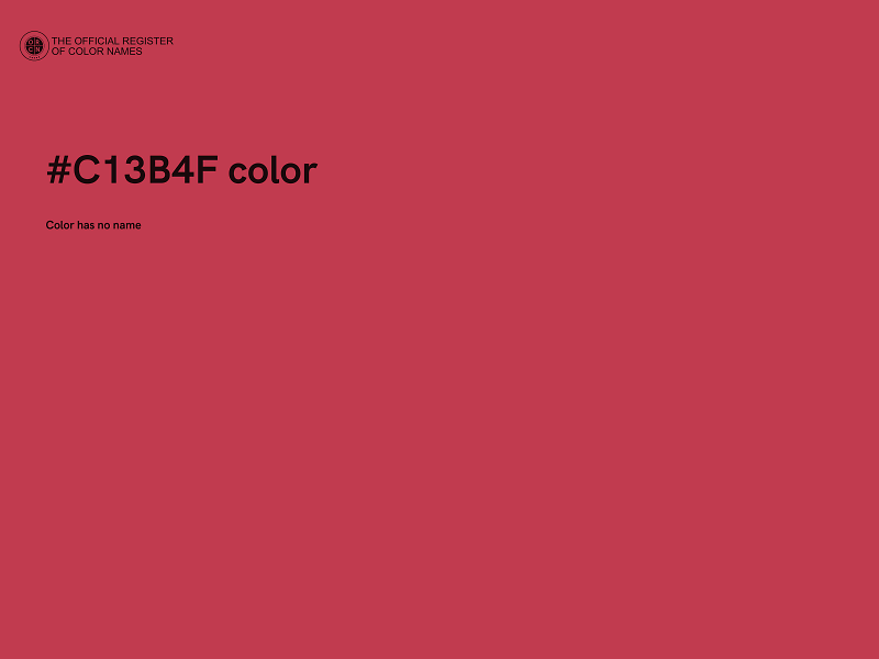 #C13B4F color image