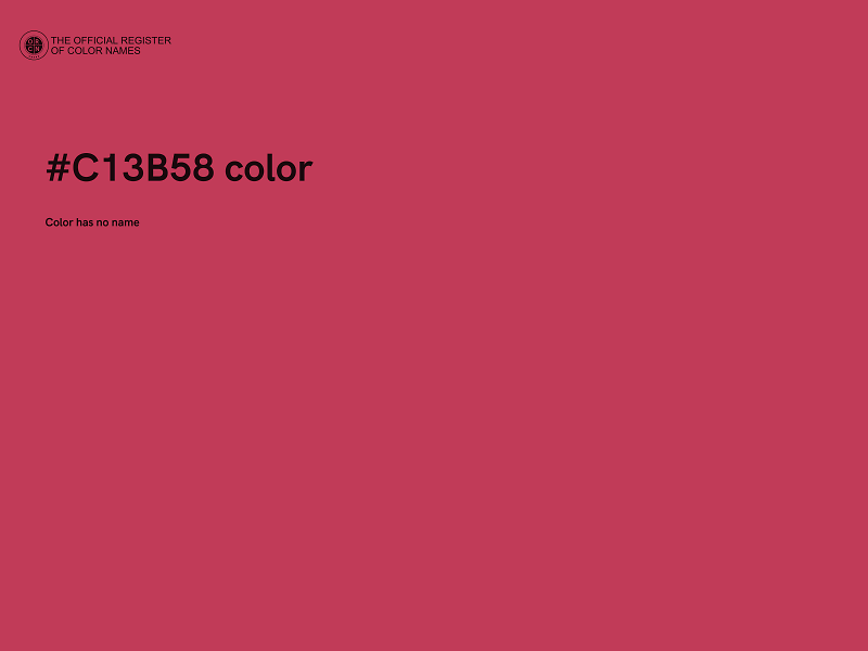 #C13B58 color image