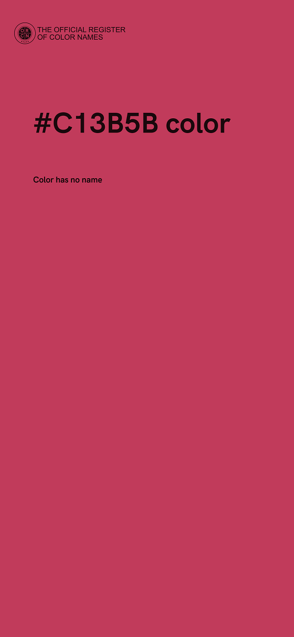 #C13B5B color image