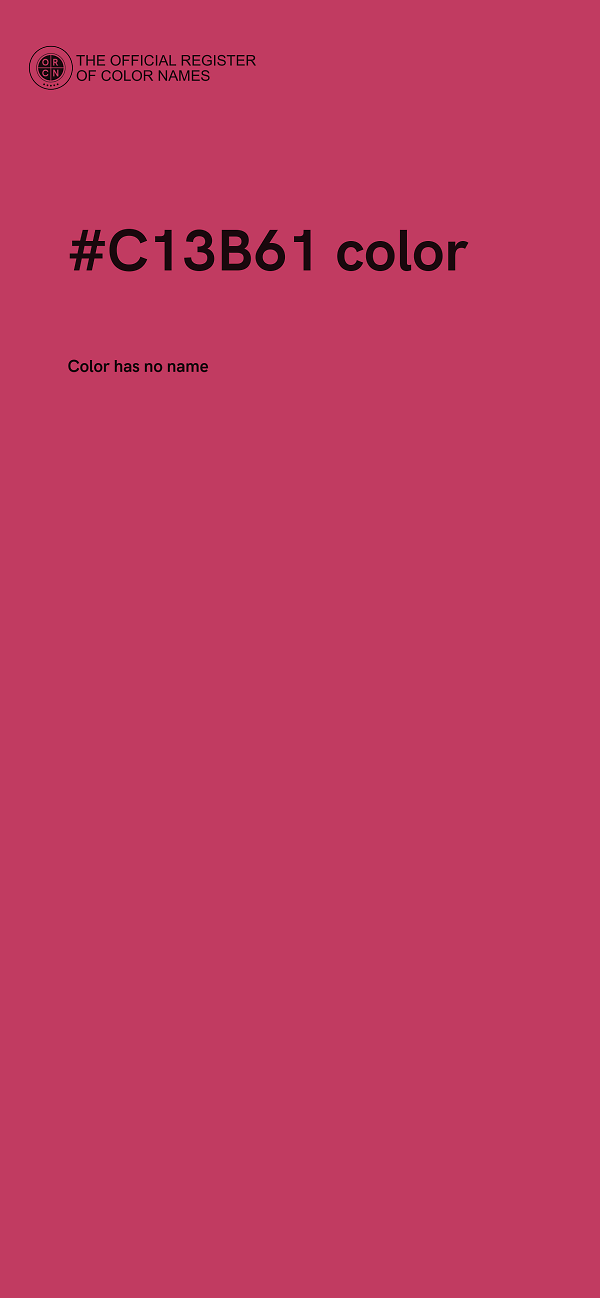 #C13B61 color image