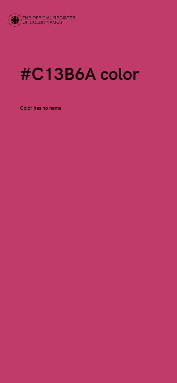 #C13B6A color image