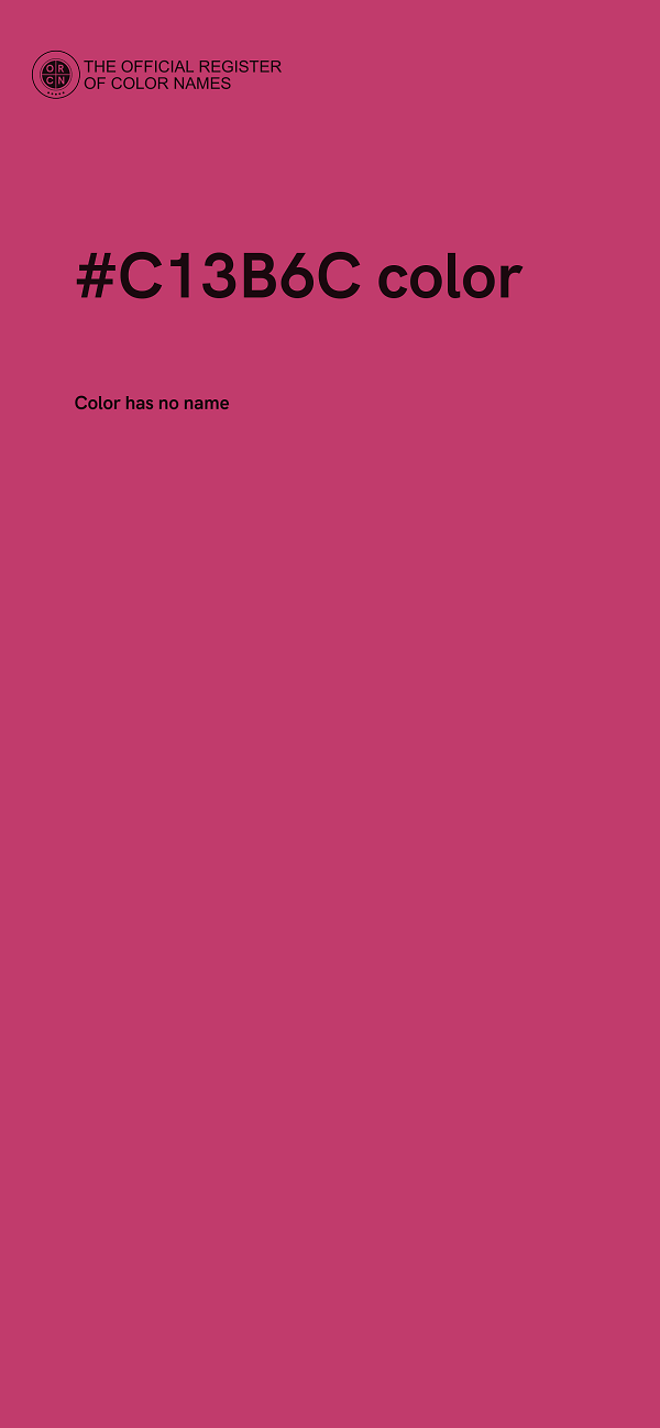 #C13B6C color image