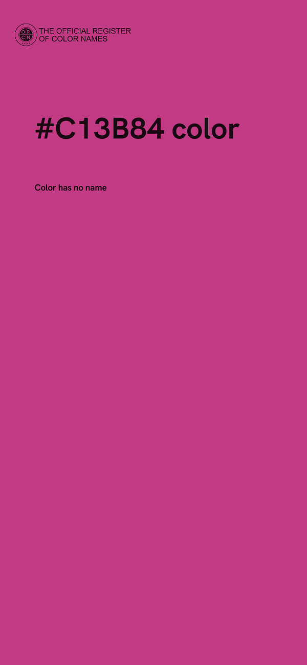 #C13B84 color image
