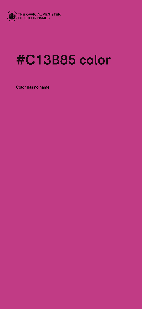 #C13B85 color image