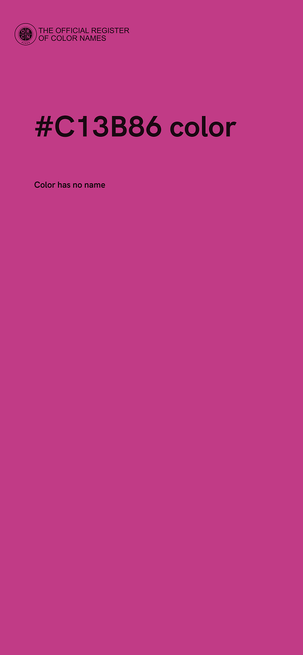 #C13B86 color image