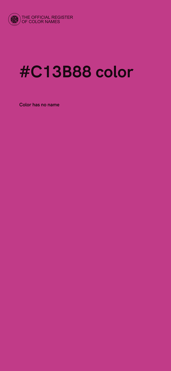#C13B88 color image