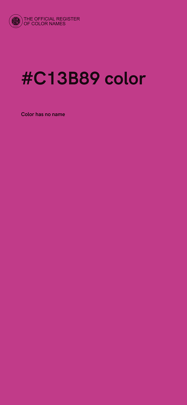#C13B89 color image