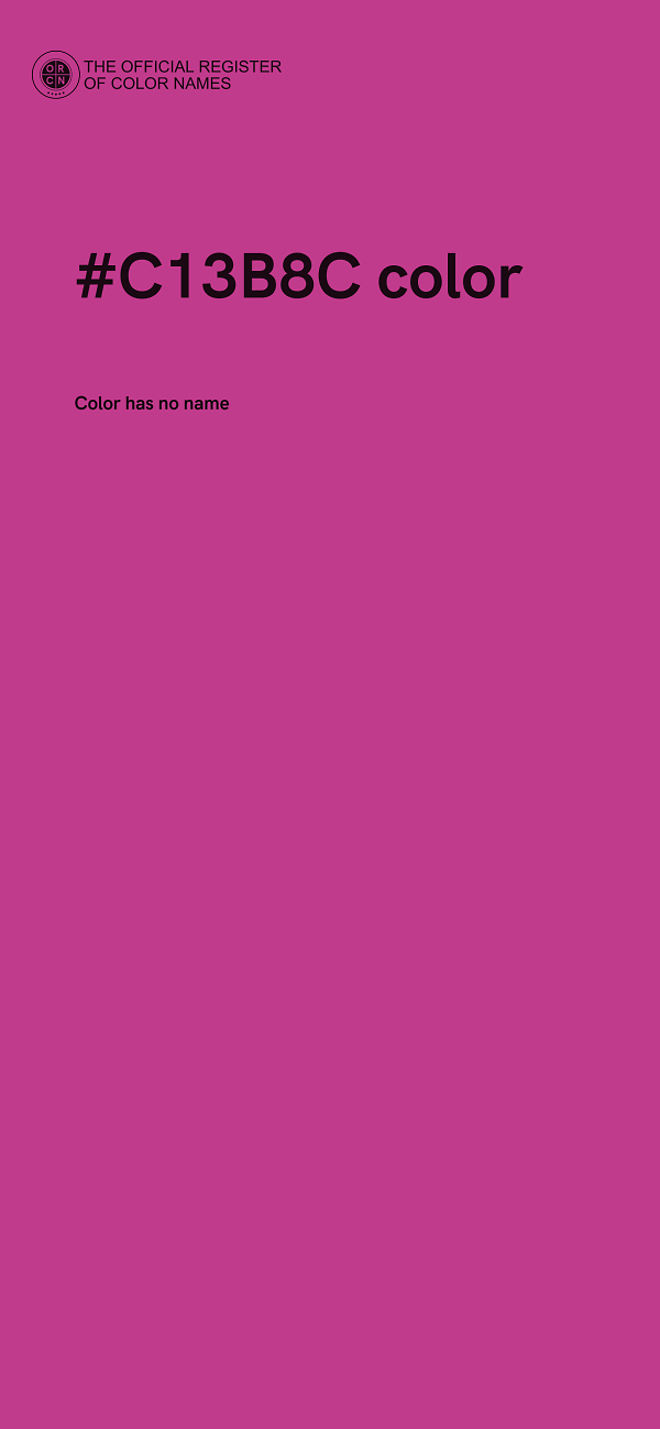 #C13B8C color image