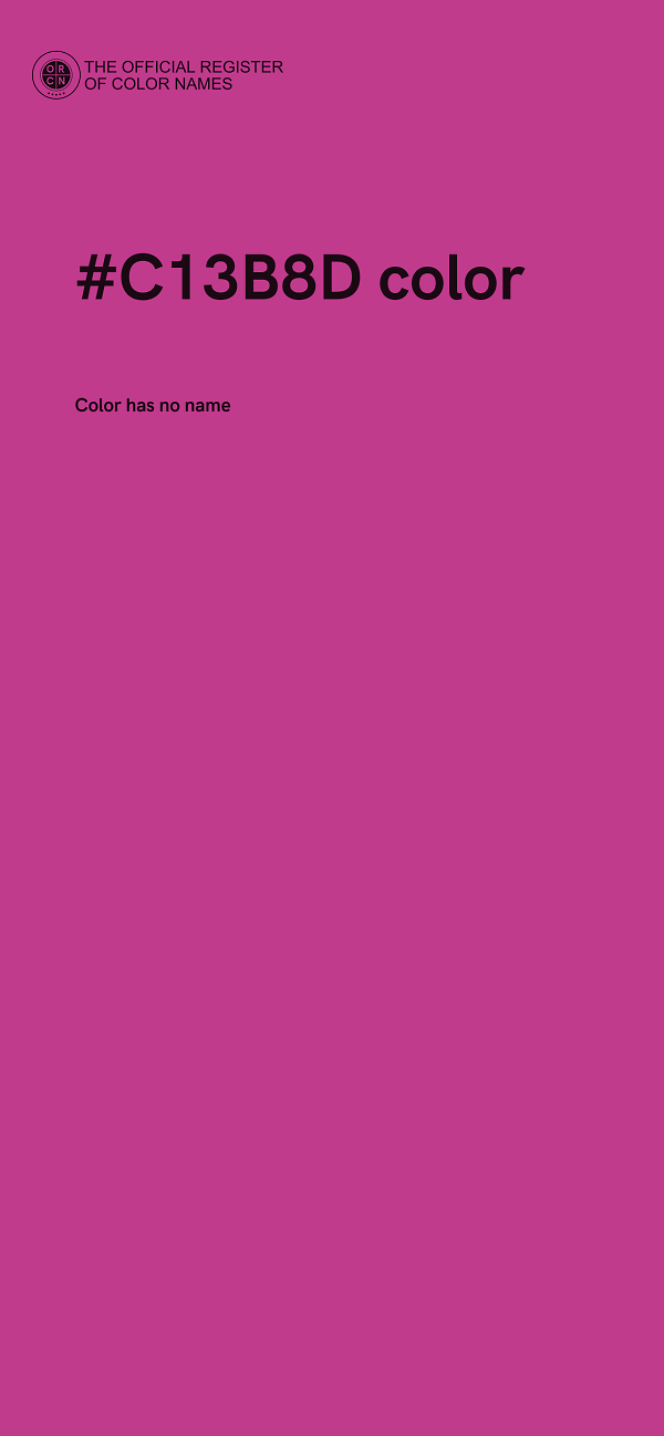 #C13B8D color image