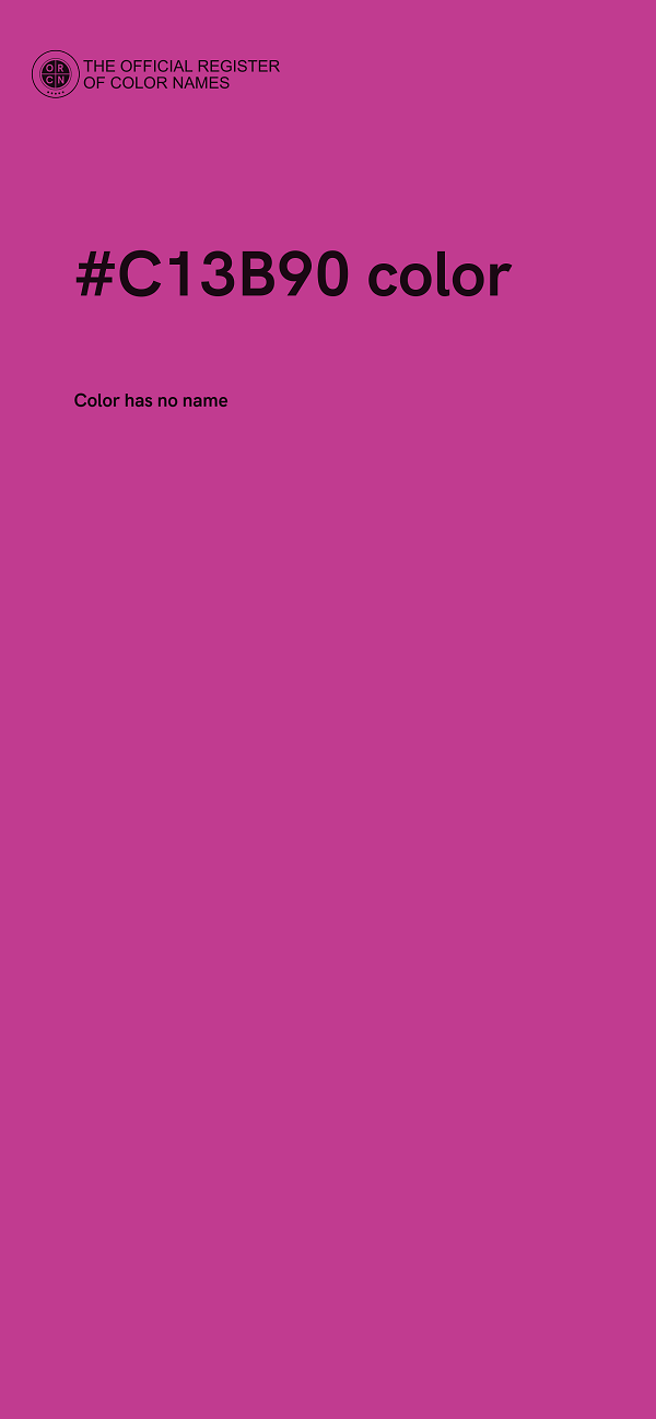 #C13B90 color image