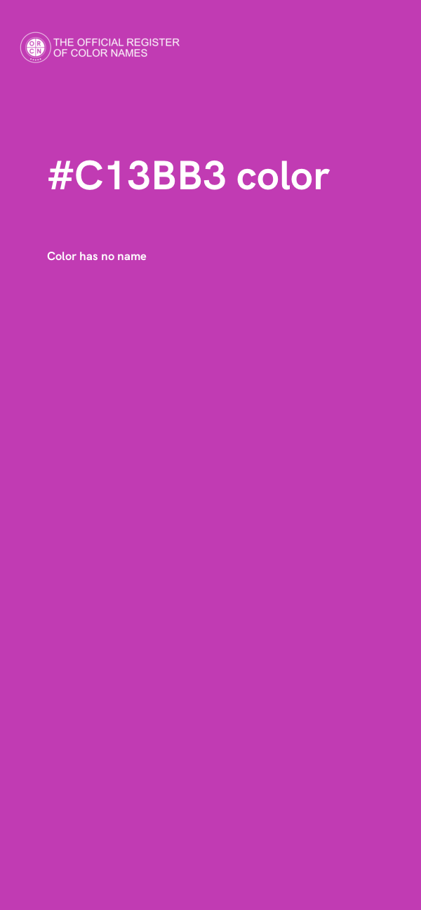 #C13BB3 color image