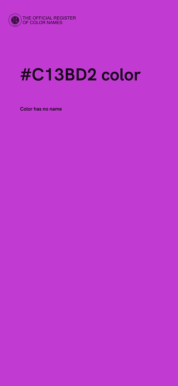 #C13BD2 color image