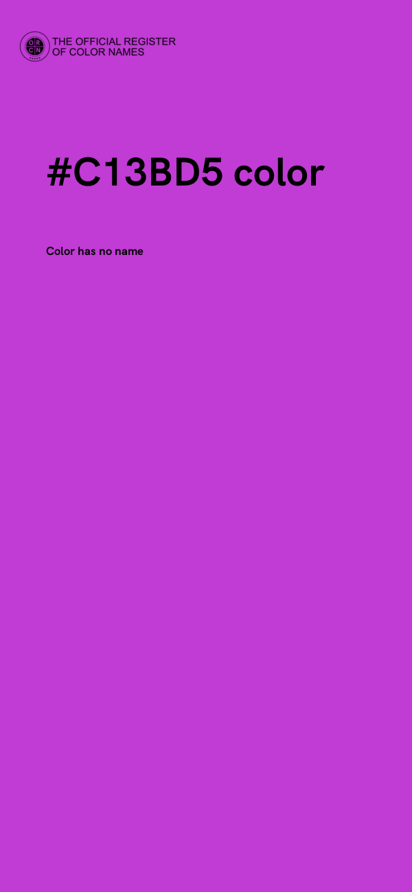 #C13BD5 color image