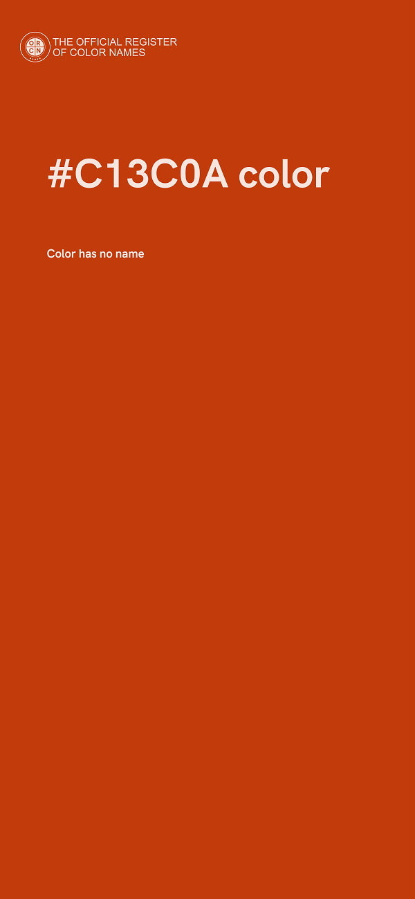 #C13C0A color image