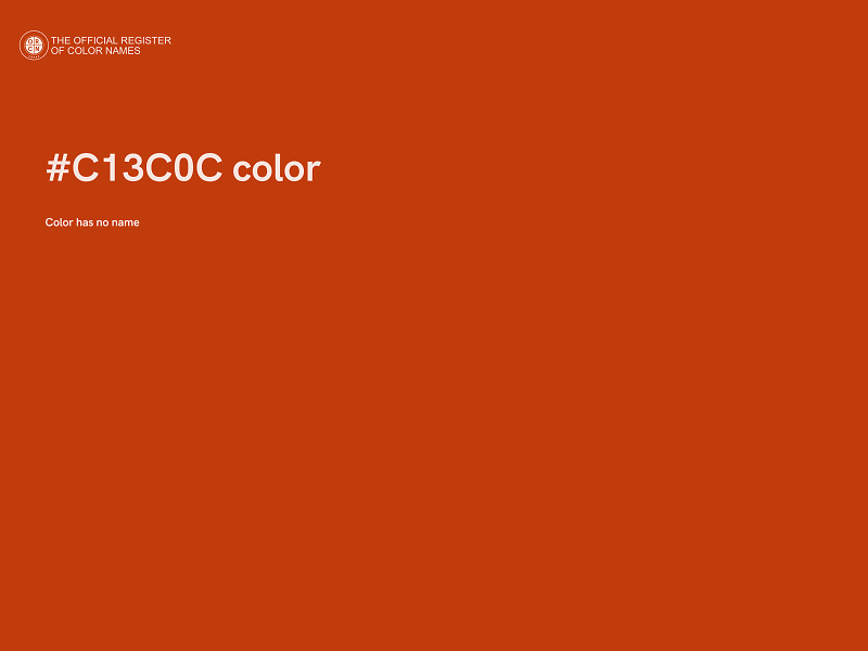 #C13C0C color image