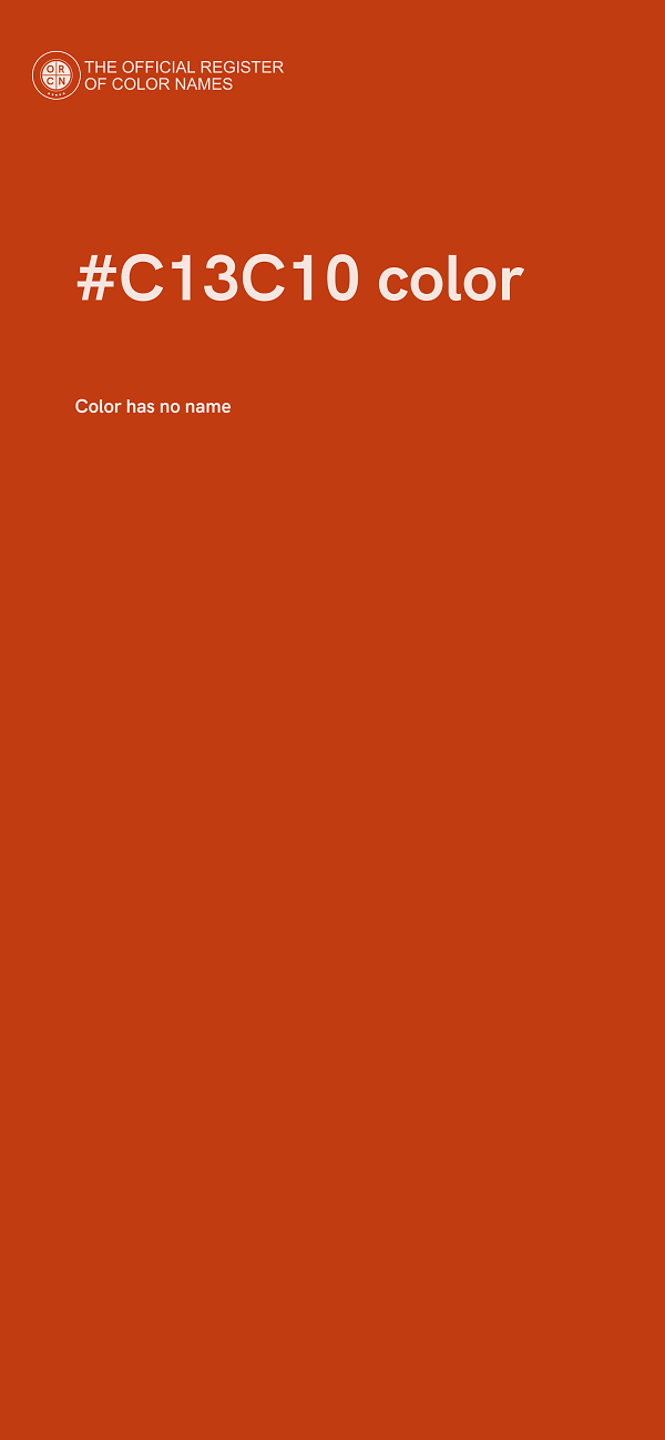 #C13C10 color image