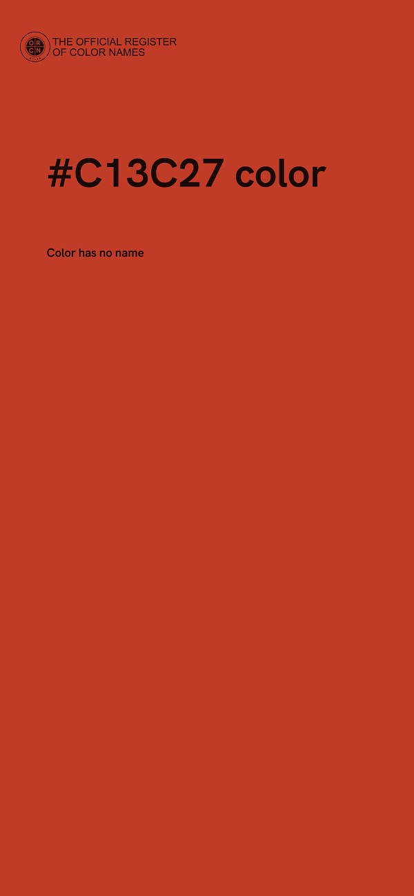 #C13C27 color image