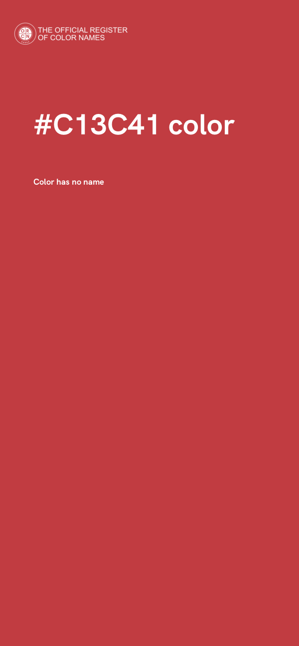 #C13C41 color image