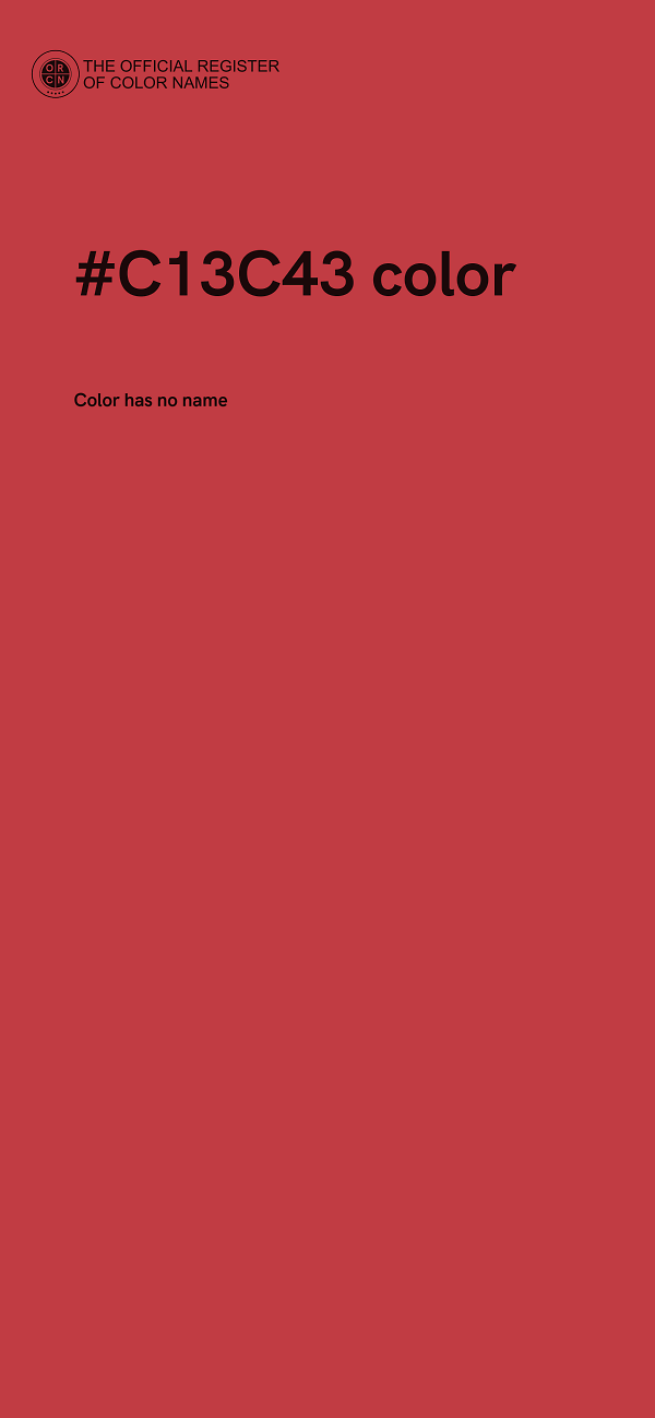 #C13C43 color image