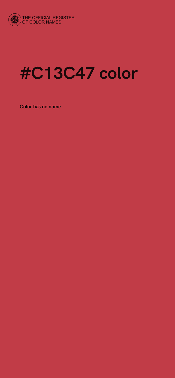 #C13C47 color image