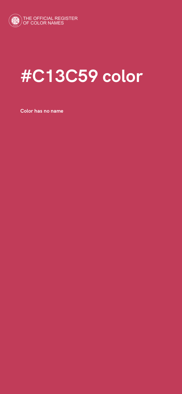 #C13C59 color image