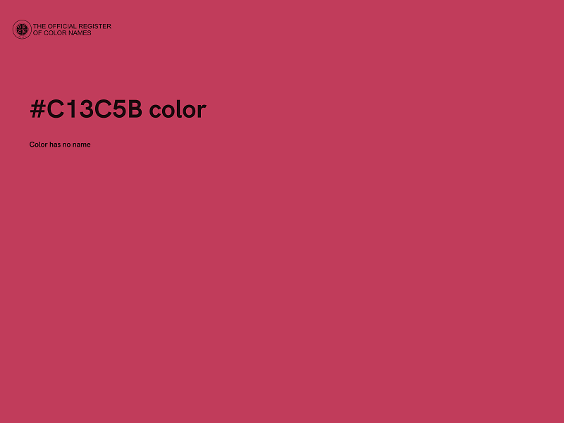 #C13C5B color image