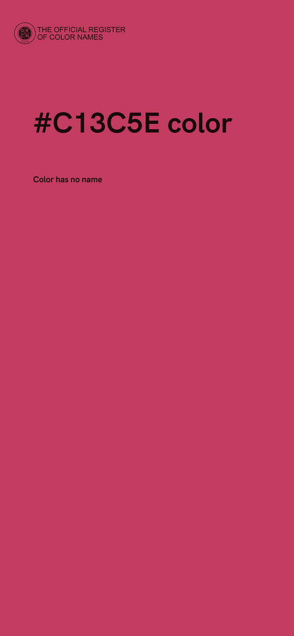 #C13C5E color image