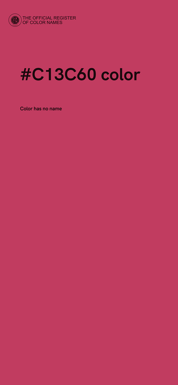 #C13C60 color image