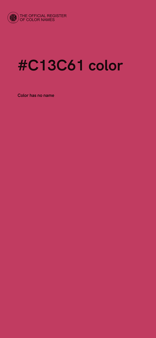 #C13C61 color image