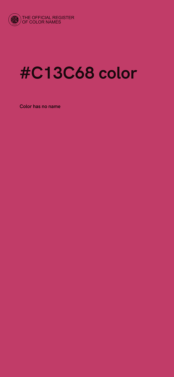 #C13C68 color image