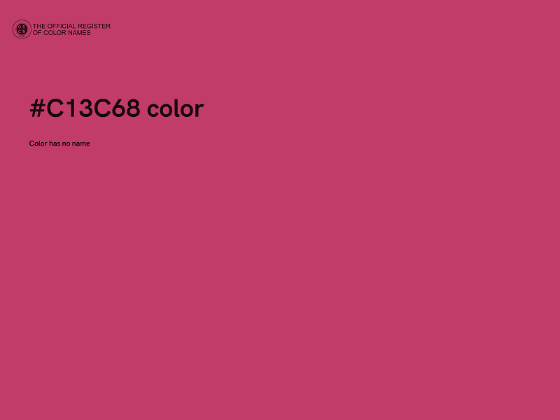 #C13C68 color image