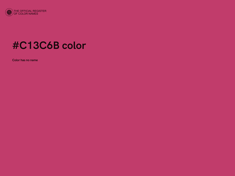 #C13C6B color image