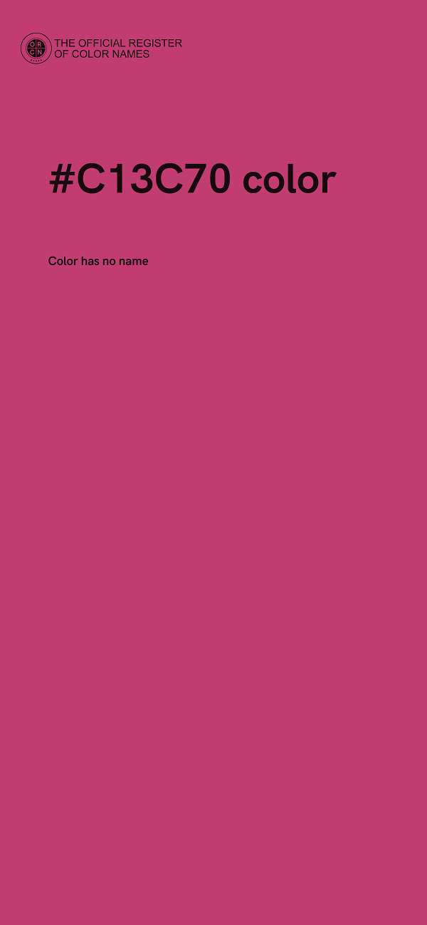 #C13C70 color image