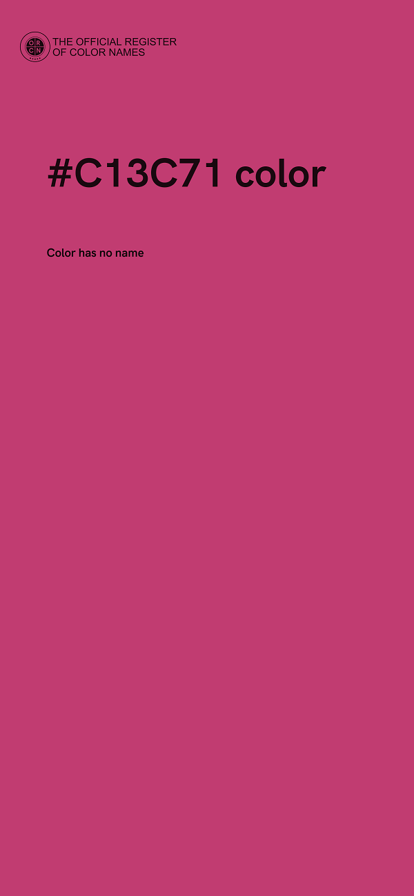 #C13C71 color image