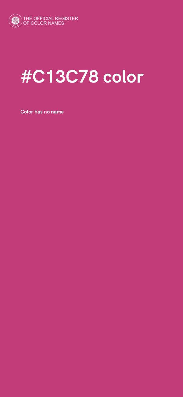 #C13C78 color image