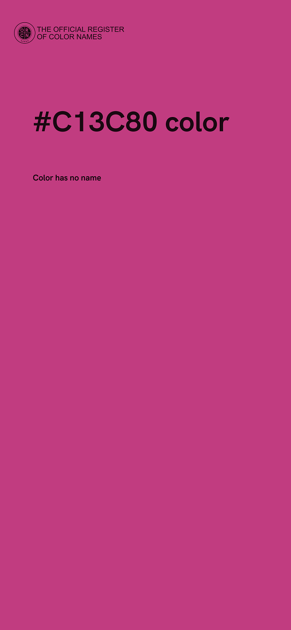 #C13C80 color image