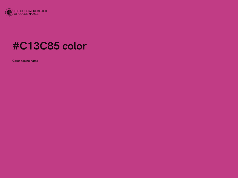#C13C85 color image