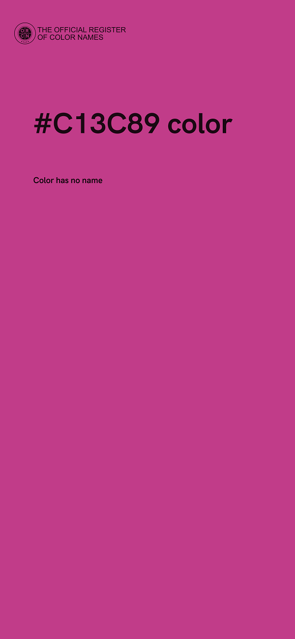 #C13C89 color image
