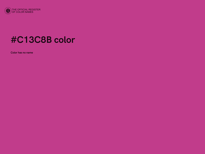#C13C8B color image