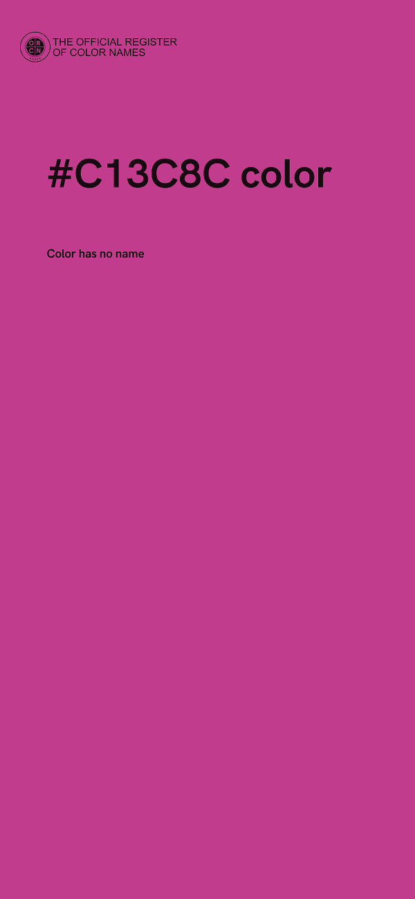 #C13C8C color image