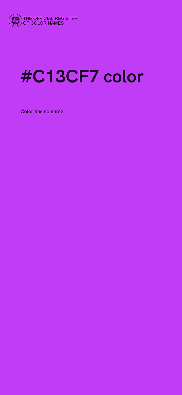 #C13CF7 color image