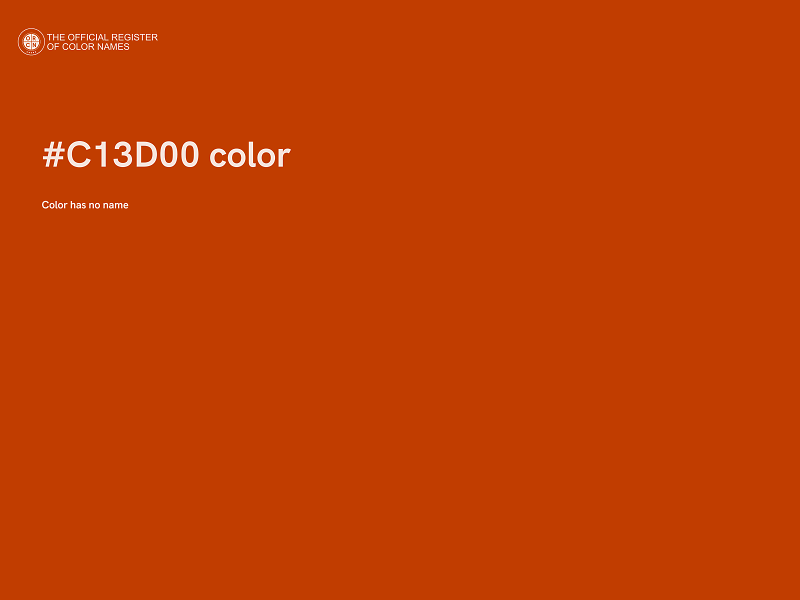 #C13D00 color image